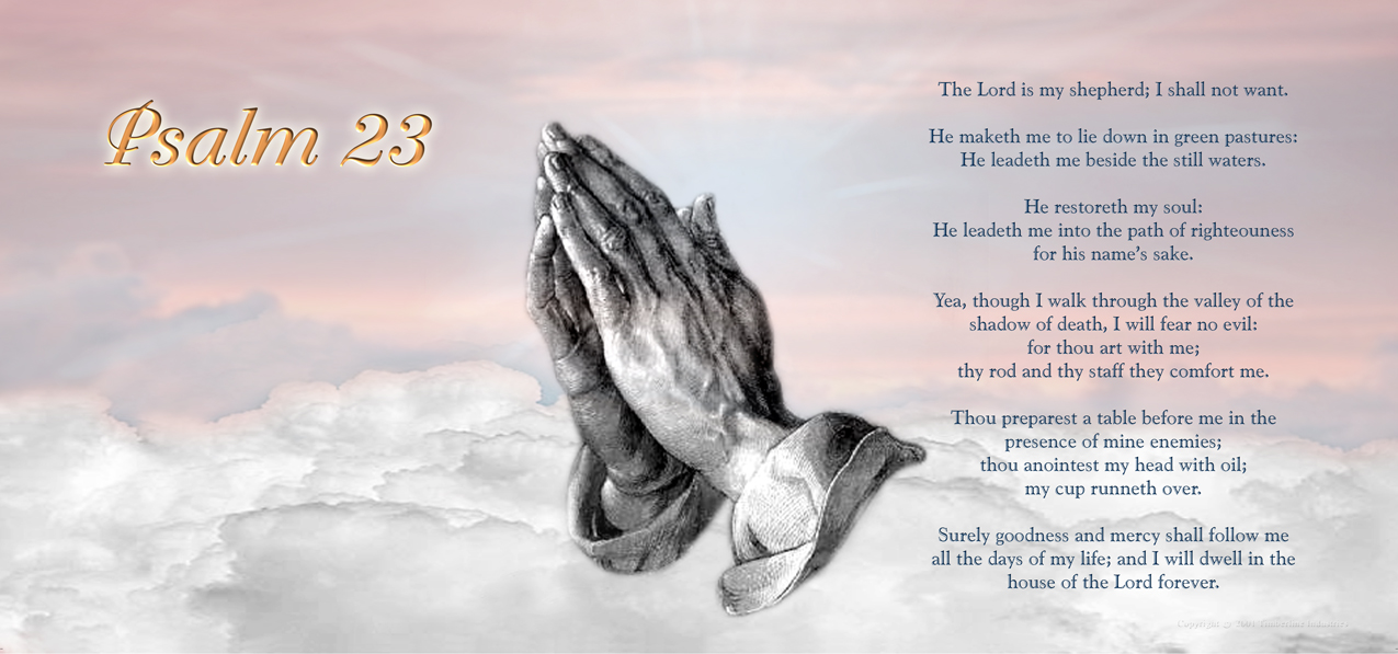 HP-AG-104-PK Psalm 23 Pink